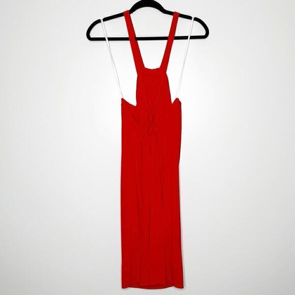 NWT Diane Von Furstenberg Ramia henna Mini Dress Women's Red Size 0 - Picture 4 of 5